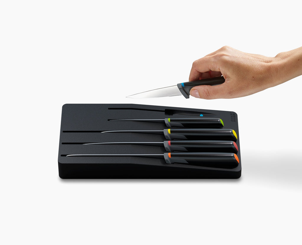 10-piece Multicolor In-drawer Knife & Utensil Set