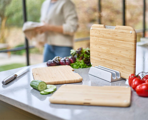 2-piece Bamboo Cutting Board & Knives Set