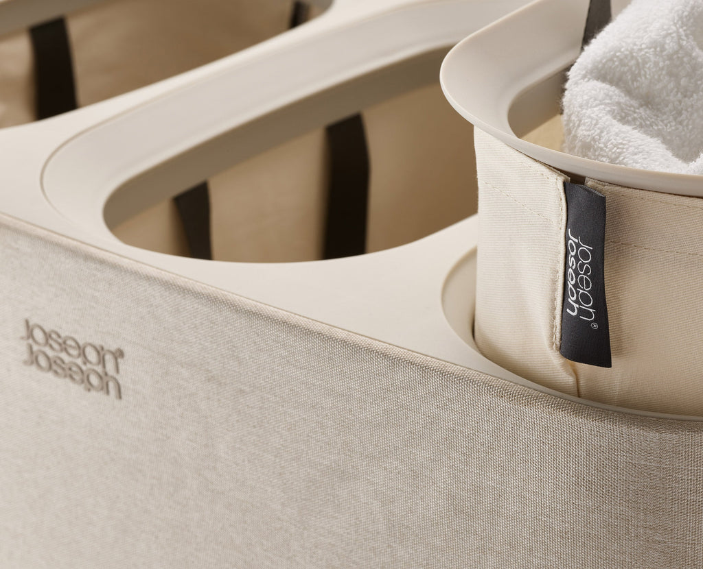 2-piece Laundry Basket & Clothes Drying Rack Set