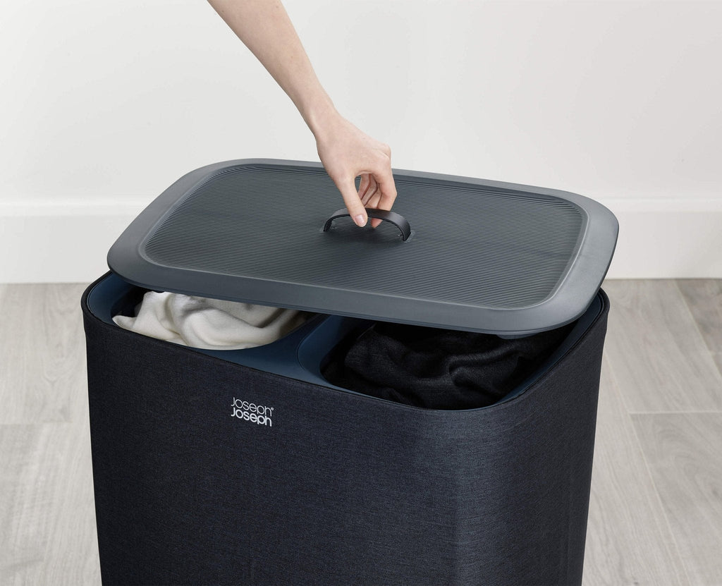 2-piece Black Tota Twin 90L & Hold-All™ 35L Laundry Basket Set