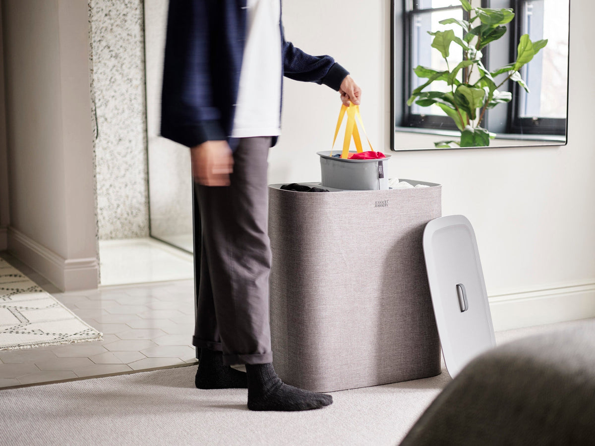2-piece Gray Tota Trio 90L & Hold-All™ Max 55L Laundry Basket Set