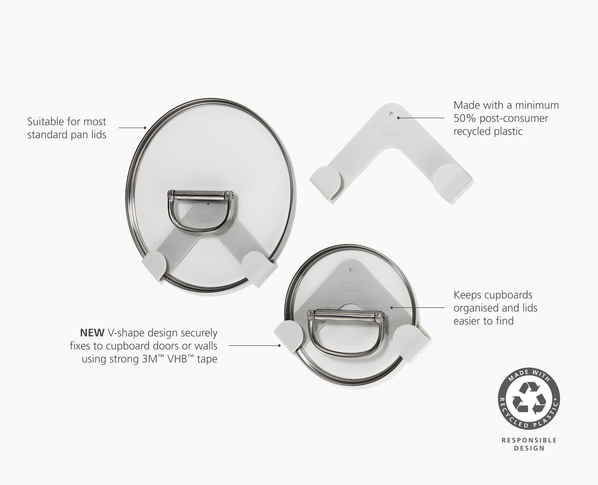 CupboardStore™ Set of 3 Pan Lid Holders