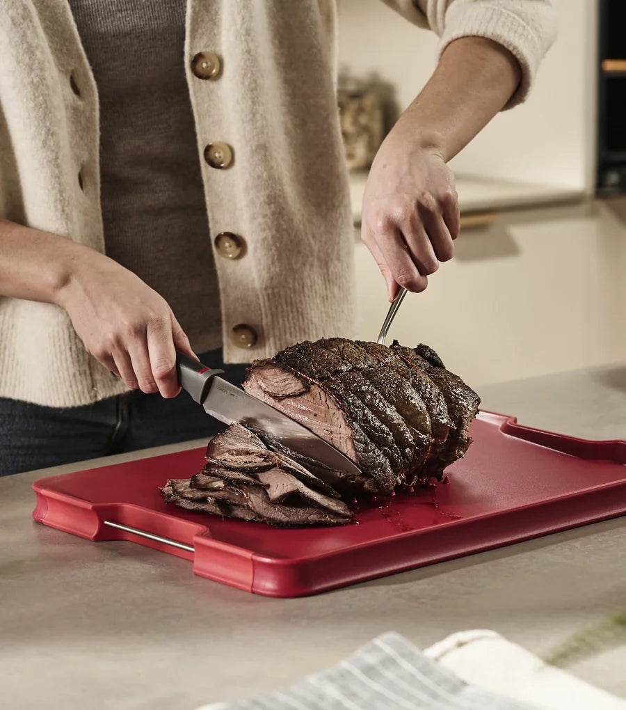 Cut&Carve™ Plus Multi-function Red Cutting Board