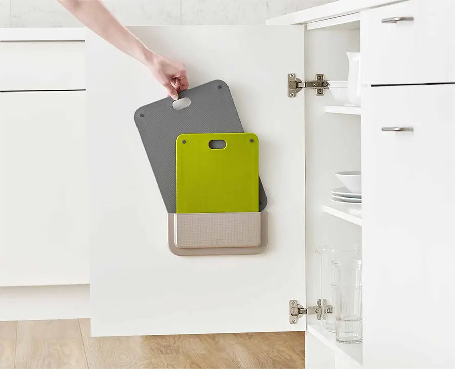 DoorStore™ Chop 2-piece Gray Chopping Board Set