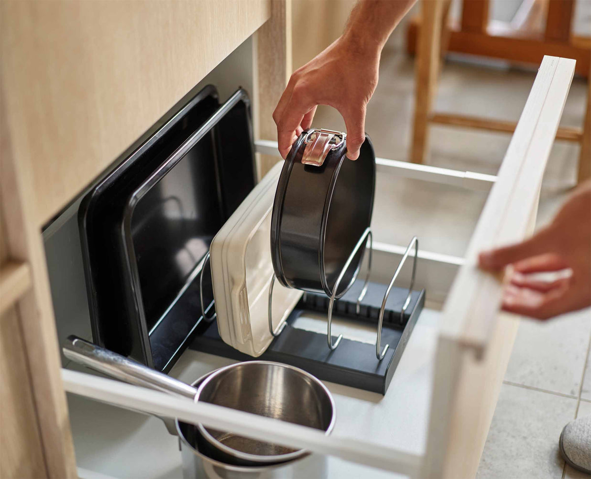 DrawerStore™ Gray Baking Sheet Organizer