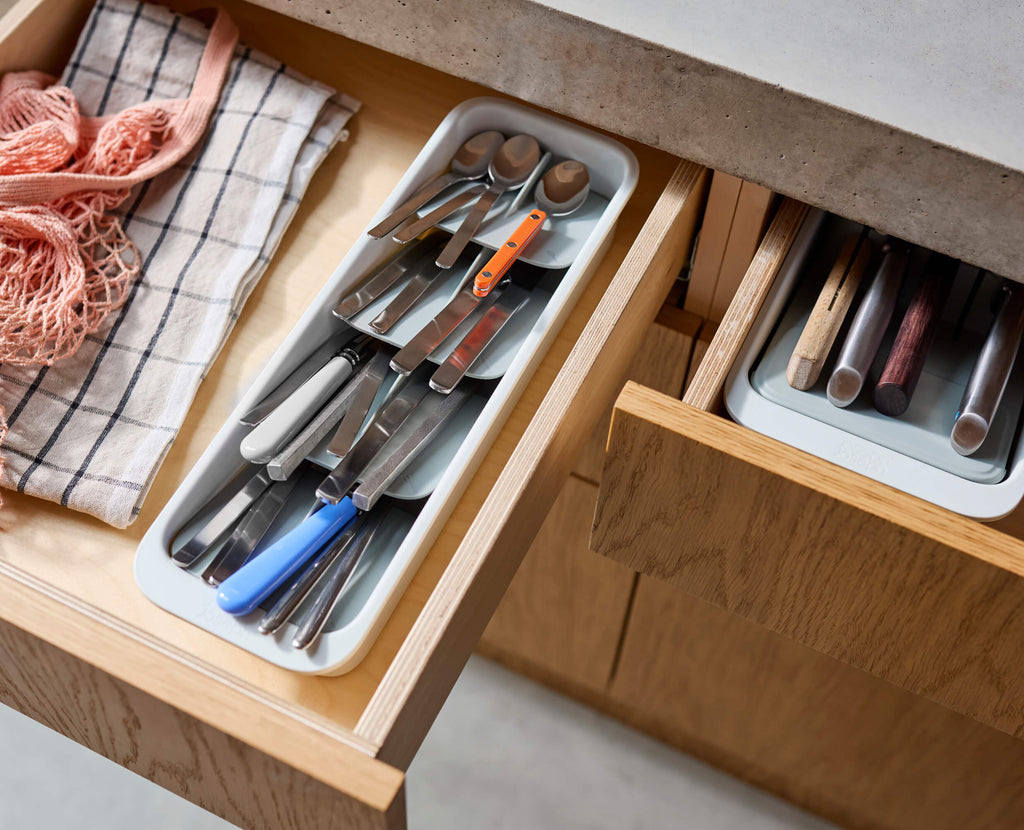 DrawerStore™ Compact Tiered Cutlery Organizer
