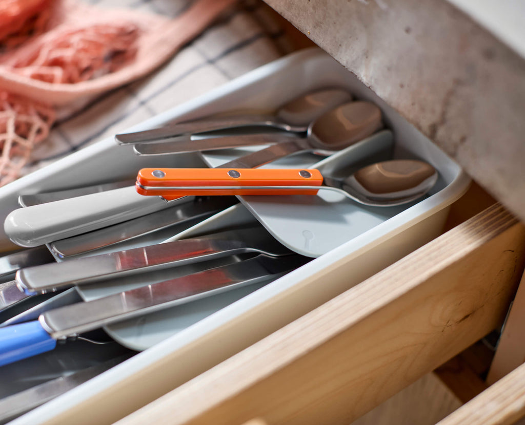 DrawerStore™ Compact Tiered Cutlery Organizer