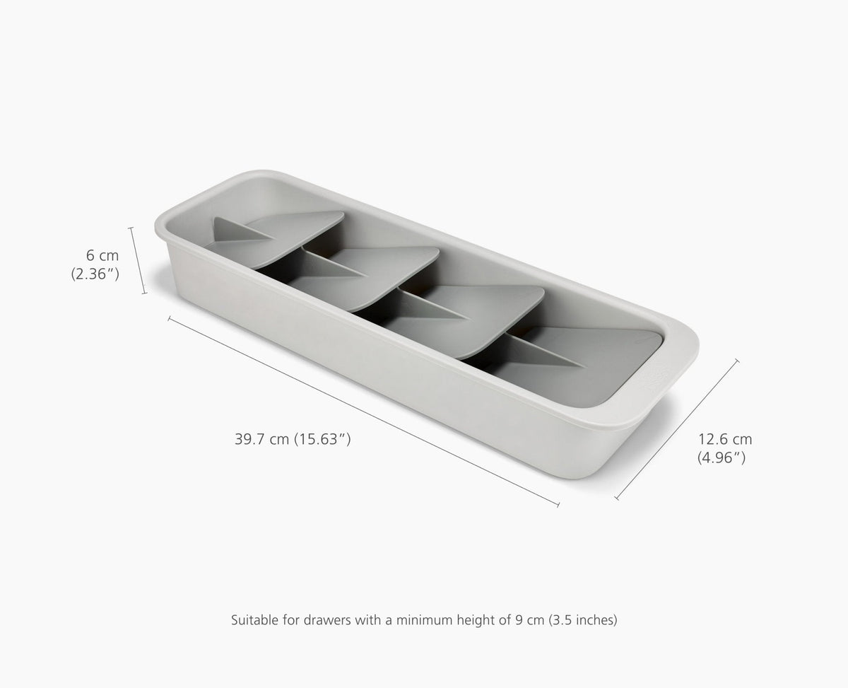 DrawerStore™ Compact Tiered Cutlery Organizer