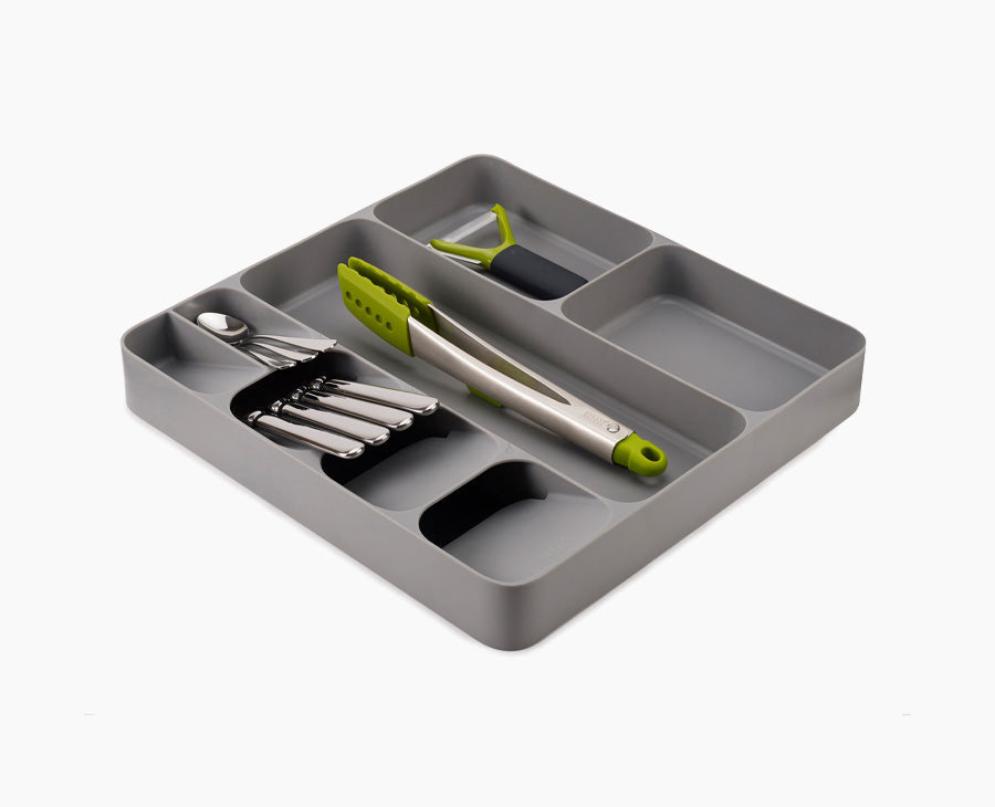 DrawerStore™ Gray Cutlery, Utensil & Gadget Organizer