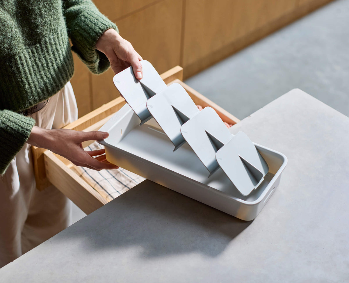 DrawerStore™ Large Tiered Cutlery Organizer