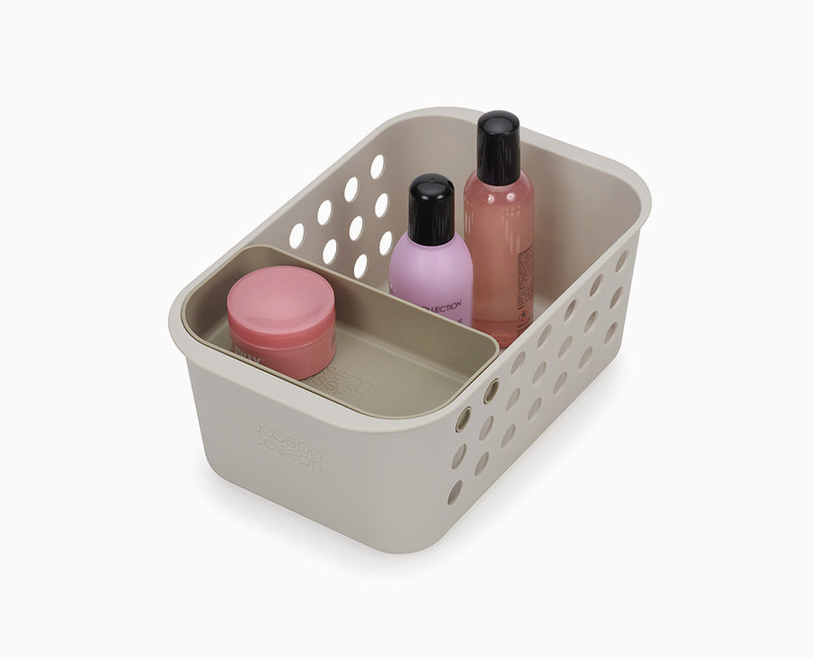 EasyStore™ Ecru Bathroom Storage Basket