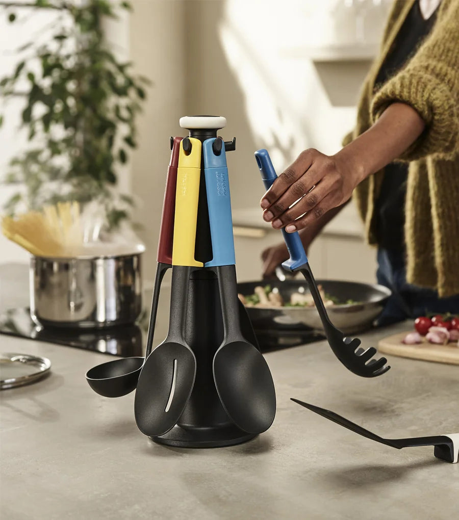 Elevate™ 6-piece Multicolor Utensil Set with Storage Stand