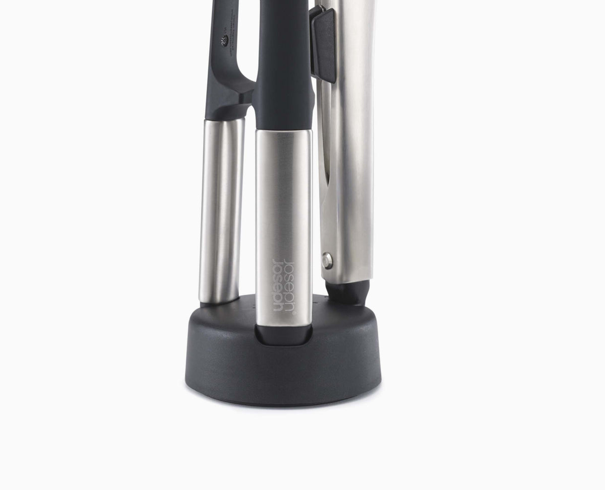 Elevate™ Fusion 3-piece Stainless-steel Utensil Set with Compact Stand