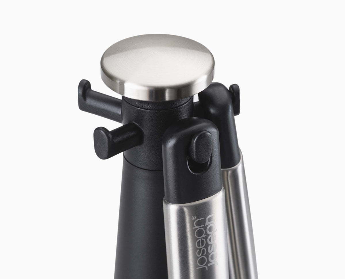 Elevate™ Stainless-steel Silicone 5-piece Utensils Carousel Set