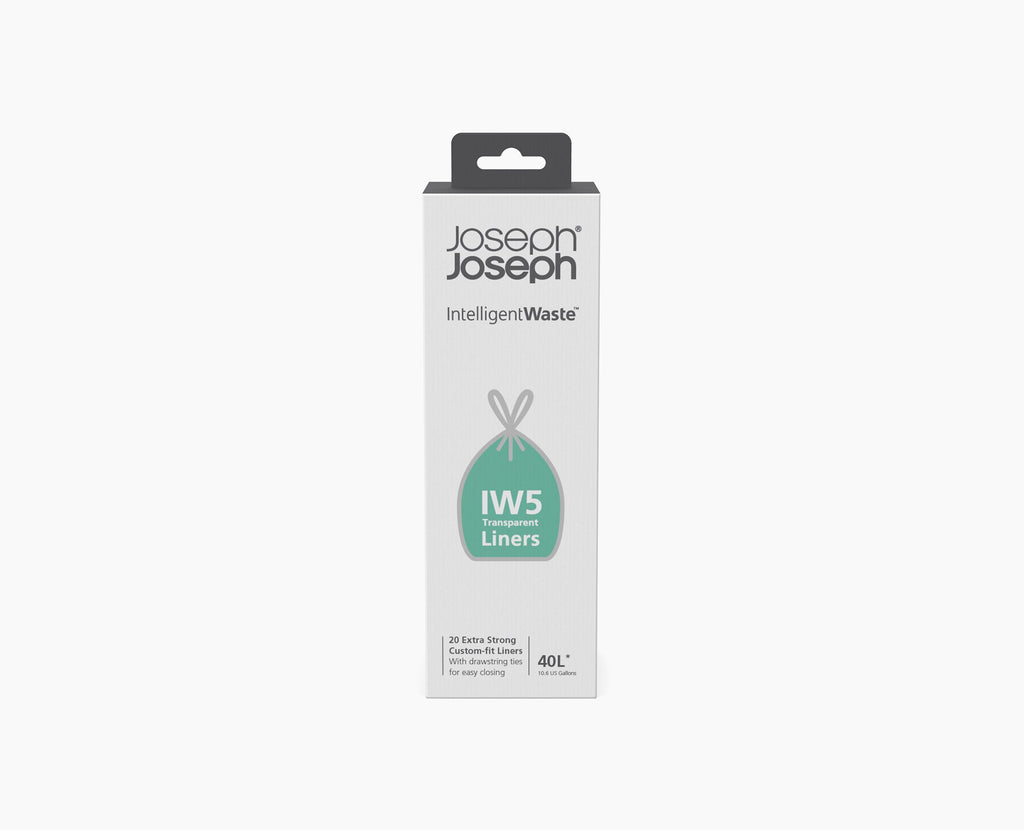IW5 40L Clear Trash Bags