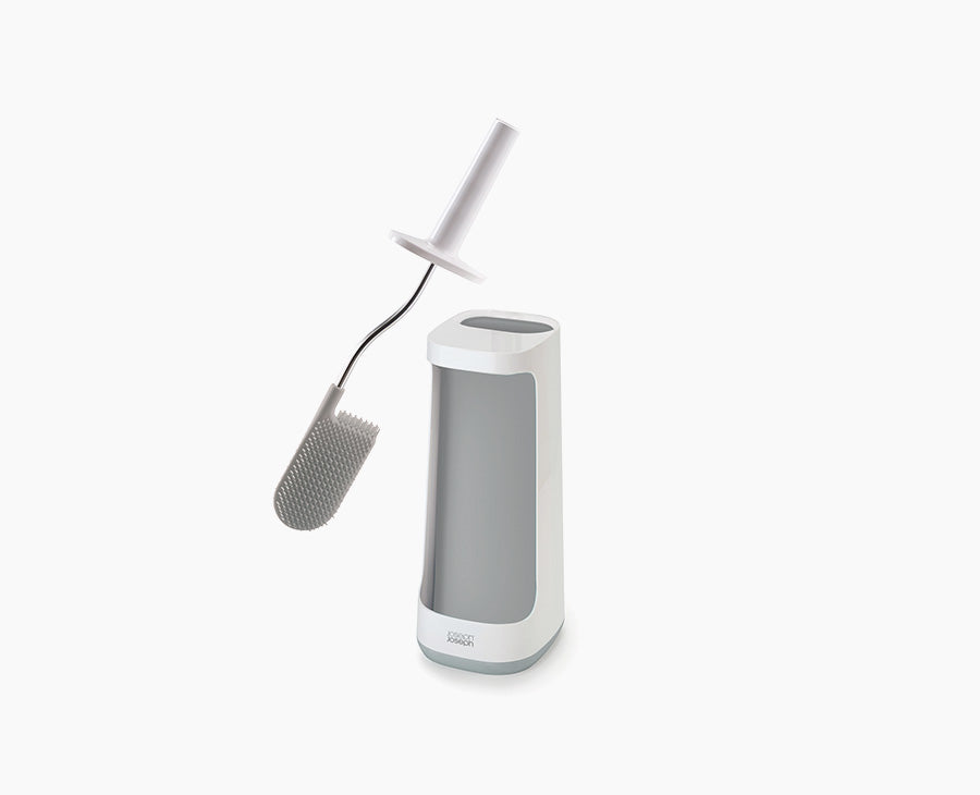 Flex™ Plus Light Gray Toilet Brush with Storage Caddy
