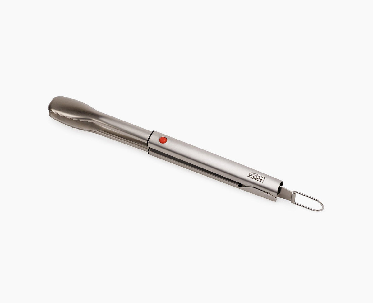 GrillOut™ Stainless-Steel BBQ Tongs with Extending Handle