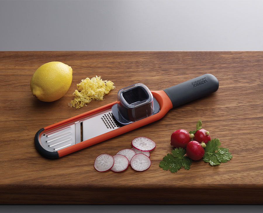 Handi-Grate™ Orange 2-in-1 Mini Grater & Mandoline