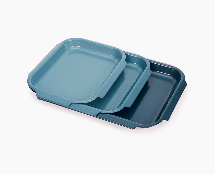 Nest™ Bake Non-Stick 3-piece Blue Baking Pan Set