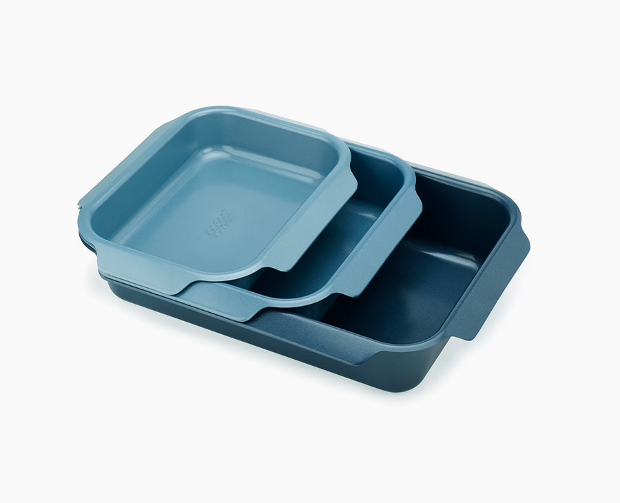 Nest™ Oven Non-stick 3-piece Blue Roasting Pan Set