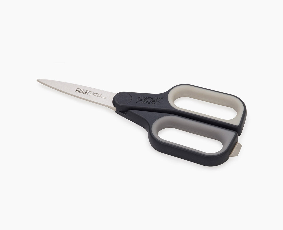 PlusCut™ Gray Scissors with Integrated Box Cutter