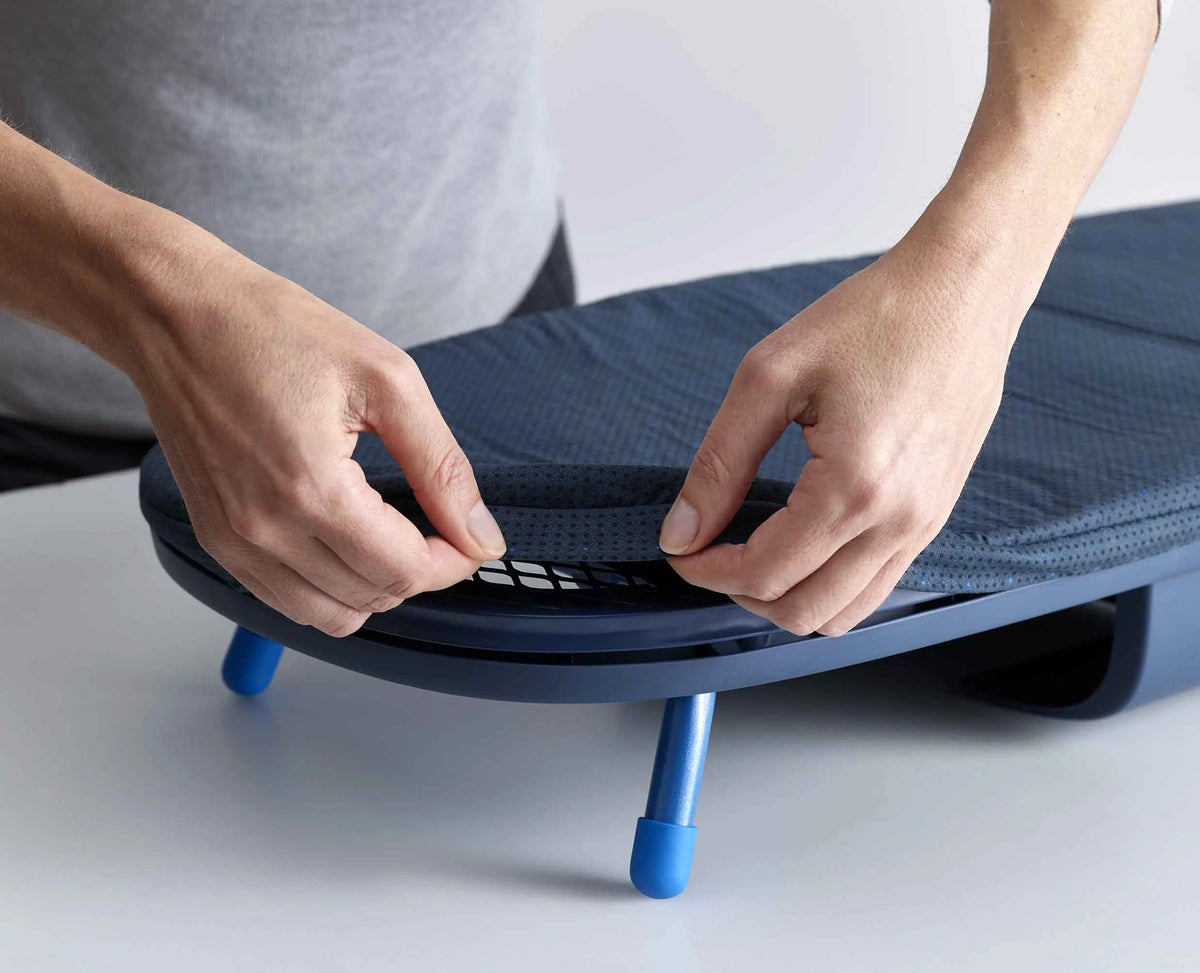 Pocket Plus 35" Folding Blue Ironing Board with Advanced Cover