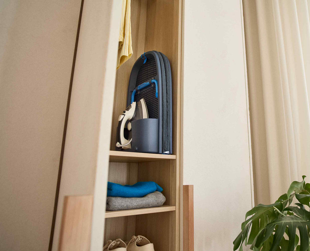 Pocket Max Plus 43" Folding Blue Ironing Board with Advanced Cover