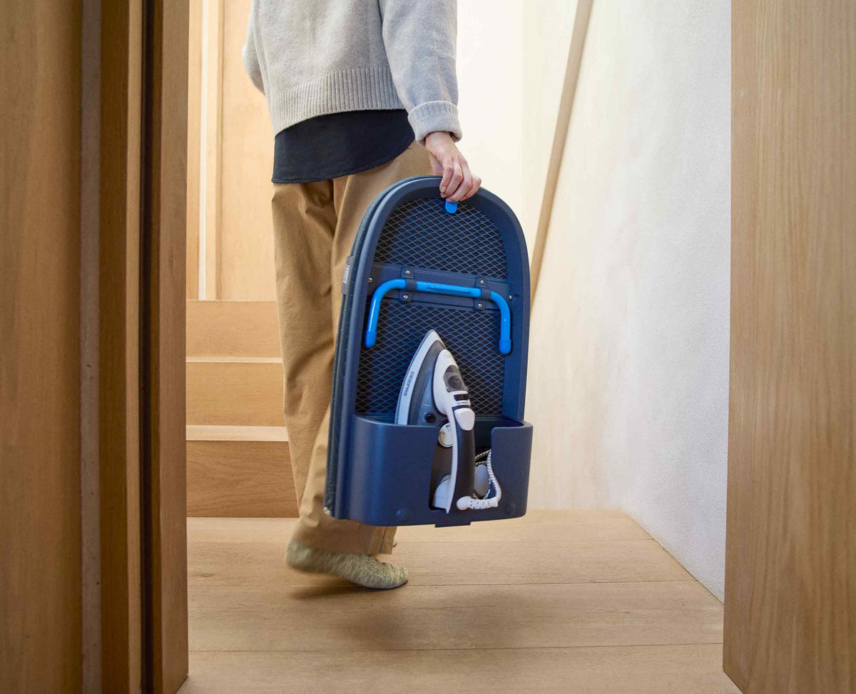 Pocket Max Plus 43" Folding Blue Ironing Board with Advanced Cover