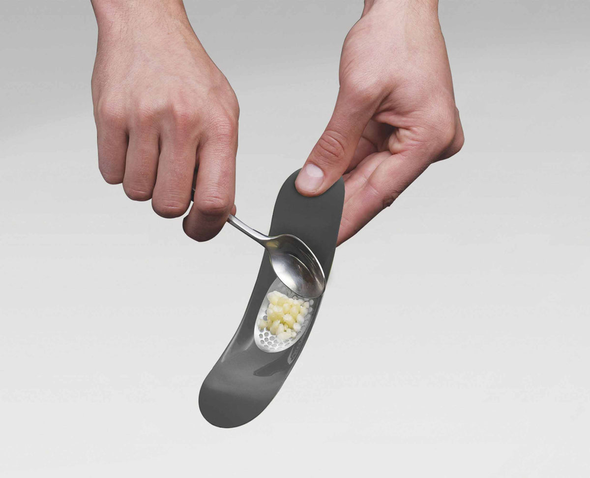Rocker™ Silver Garlic Crusher