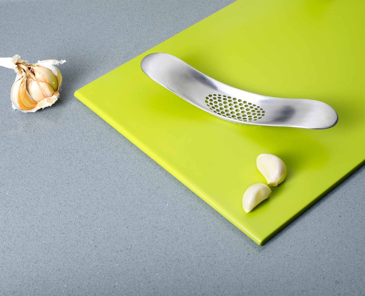 Rocker™ Silver Garlic Crusher