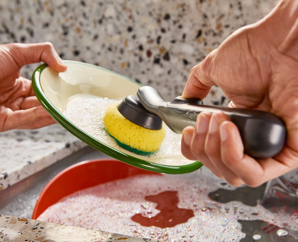 SinkTech™ Soap Dispensing Dish Brush with Replacement Head & Extra Heads