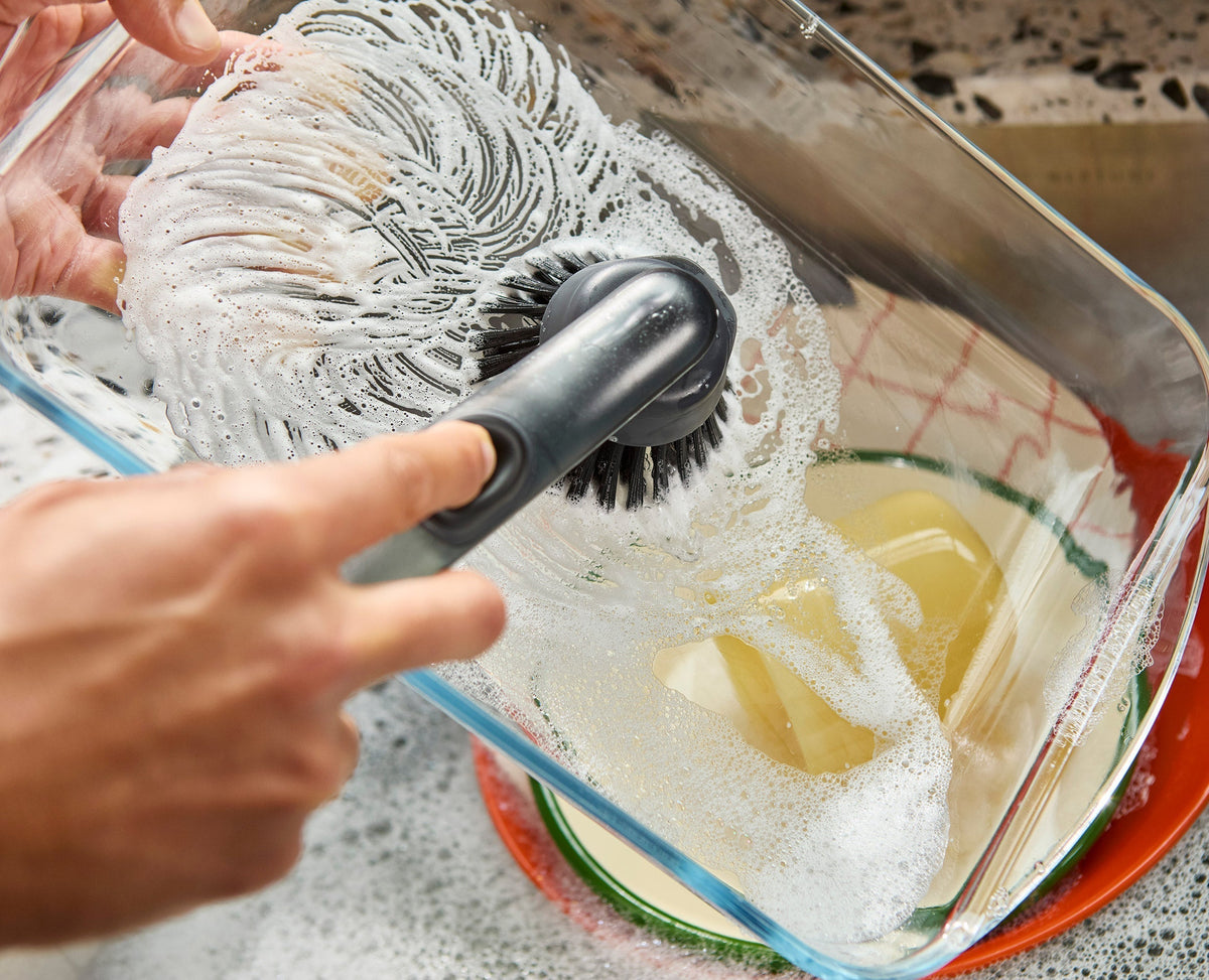SinkTech™ Soap Dispensing Dish Brush with Replacement Head & Extra Heads
