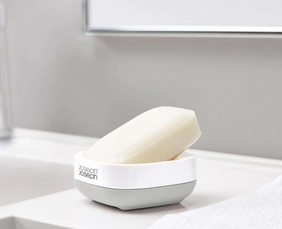 Slim™ Compact Light Gray Soap Dish