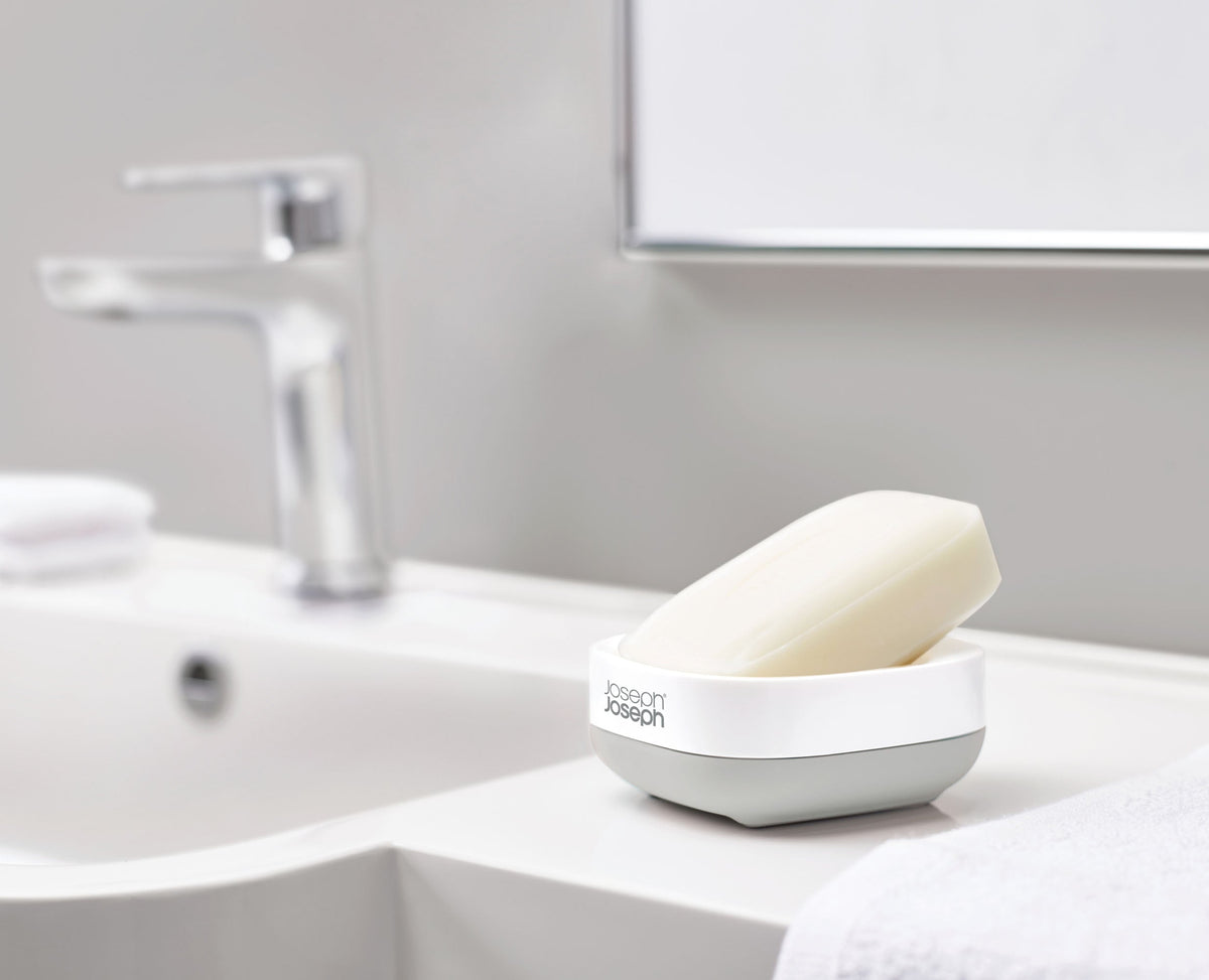 Slim™ Compact Light Gray Soap Dish