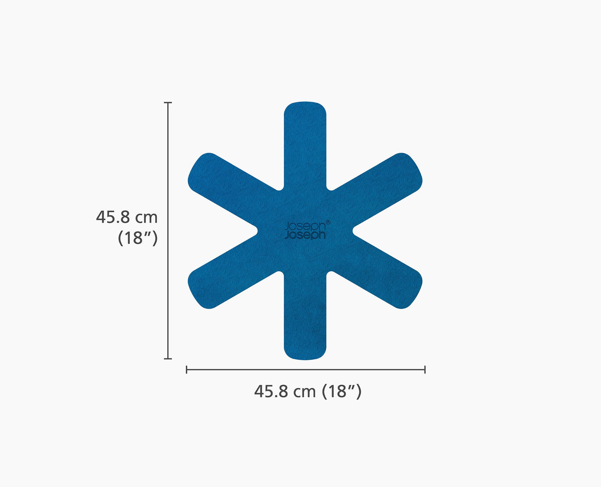 Space 3-piece Blue Felt Pan Protectors