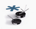Space Steel Folding Handle Non-Stick 2-piece Pan Set