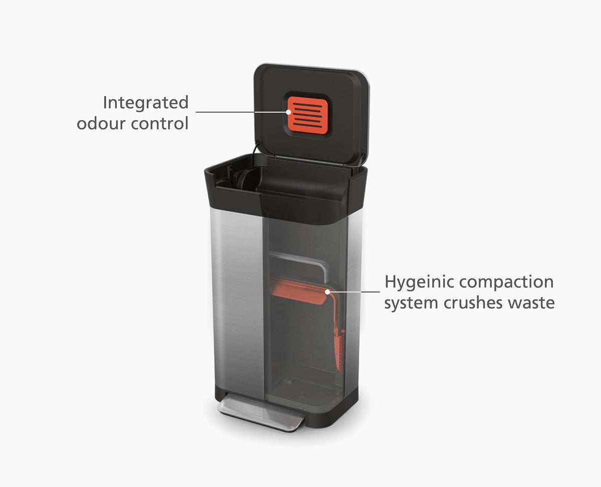 Titan 30L Stainless-steel Starter Set with Recycled Trash Bags
