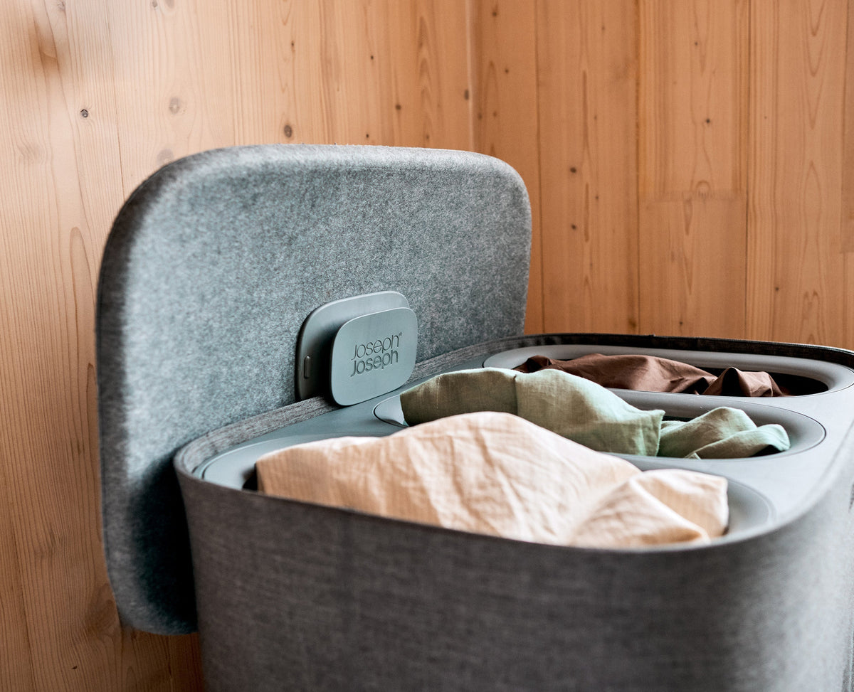Tota 2 Trio 90L Forest Gray Laundry Separation Basket