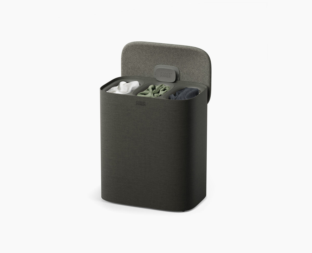 Tota 2 Trio 90L Forest Gray Laundry Separation Basket