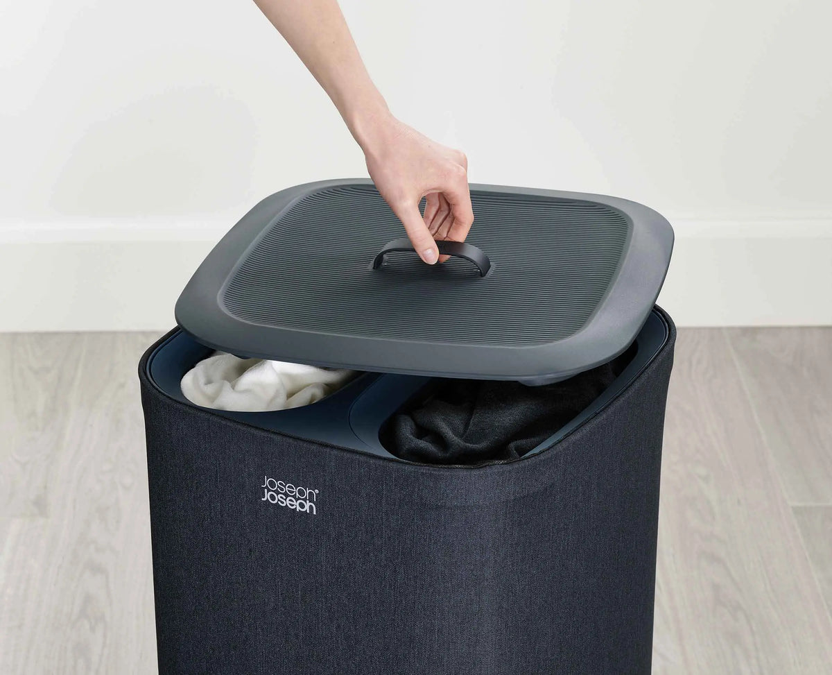 Tota Twin 60L Black Laundry Separation Basket
