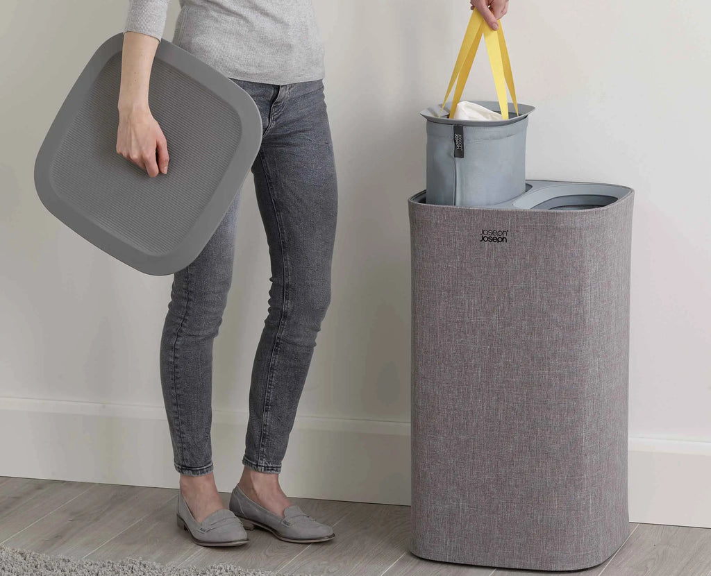 Tota Twin 60L Gray Laundry Separation Basket