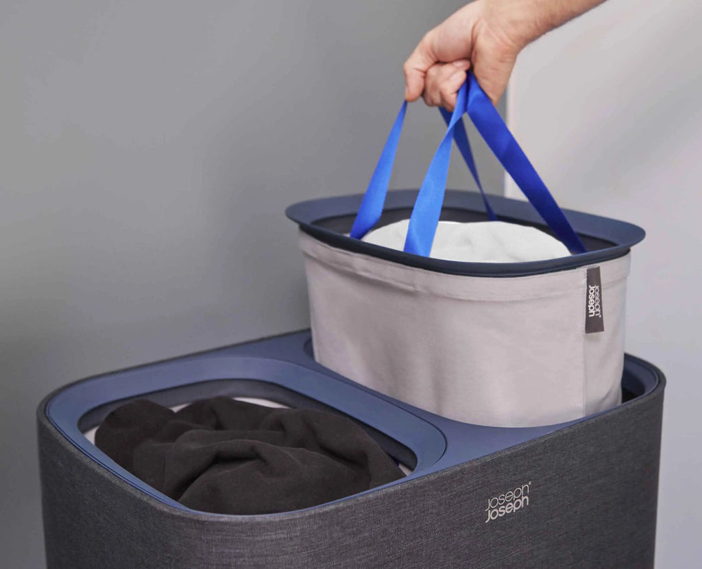 Tota Twin 90L Black Laundry Separation Basket