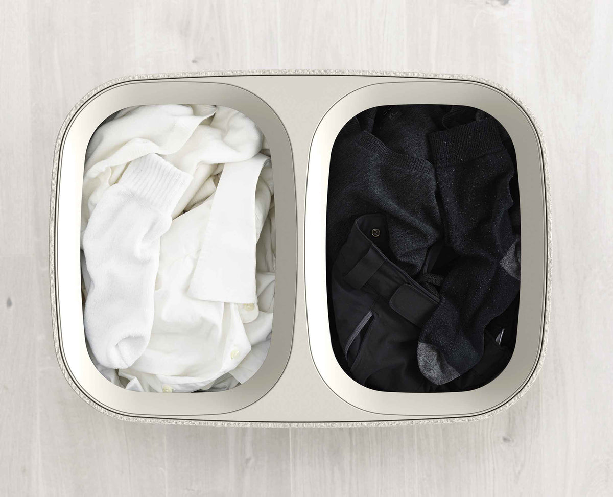Tota Twin 90L Ecru Laundry Separation Basket