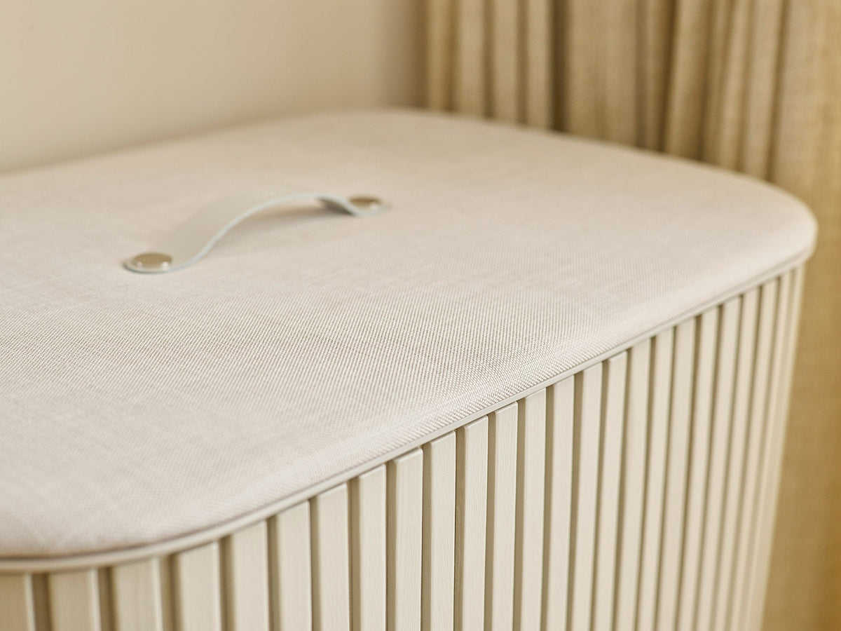 Tota Twin Luxe 90L Ecru Laundry Separation Basket