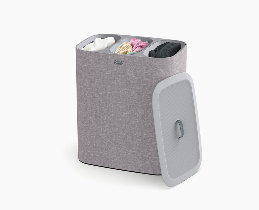 Tota Trio 90L Gray Laundry Separation Basket