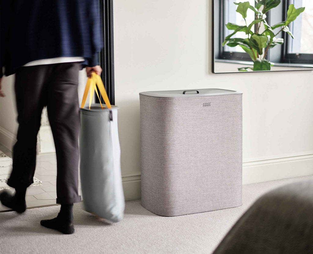 Tota Trio 90L Gray Laundry Separation Basket