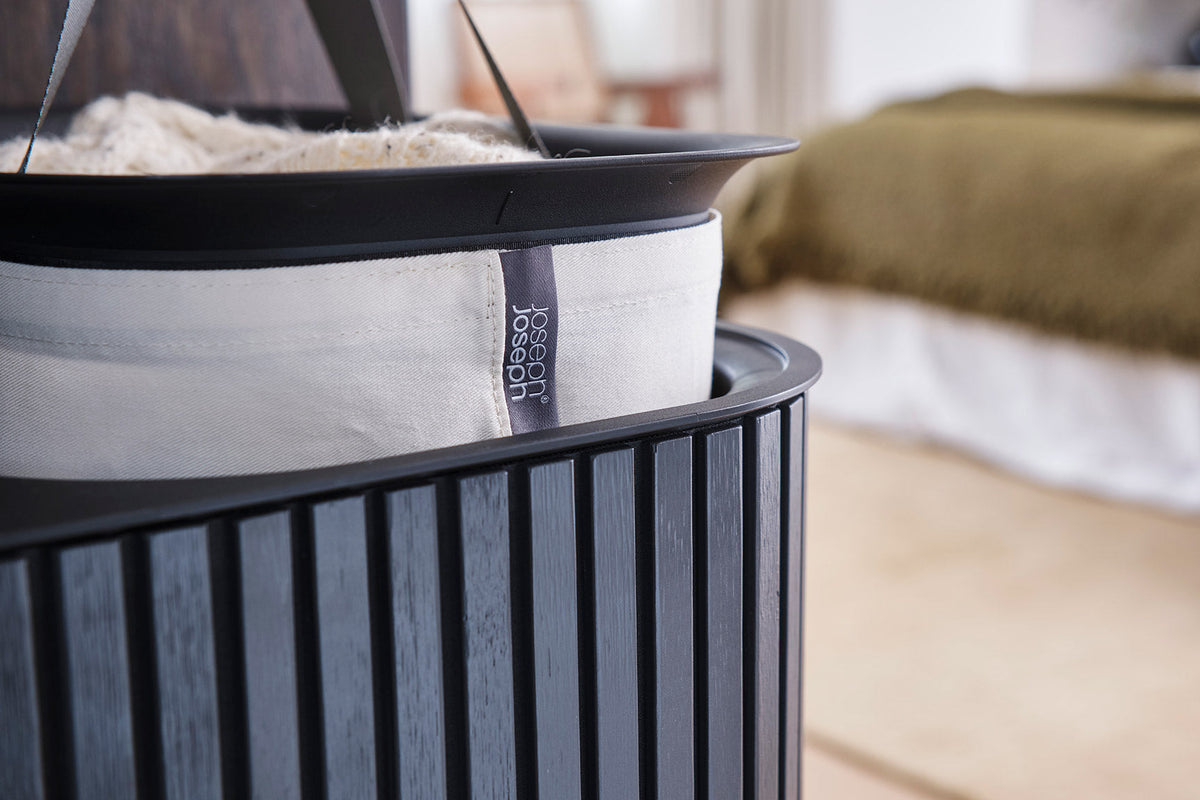 Tota Trio Luxe 90L Black Laundry Separation Basket