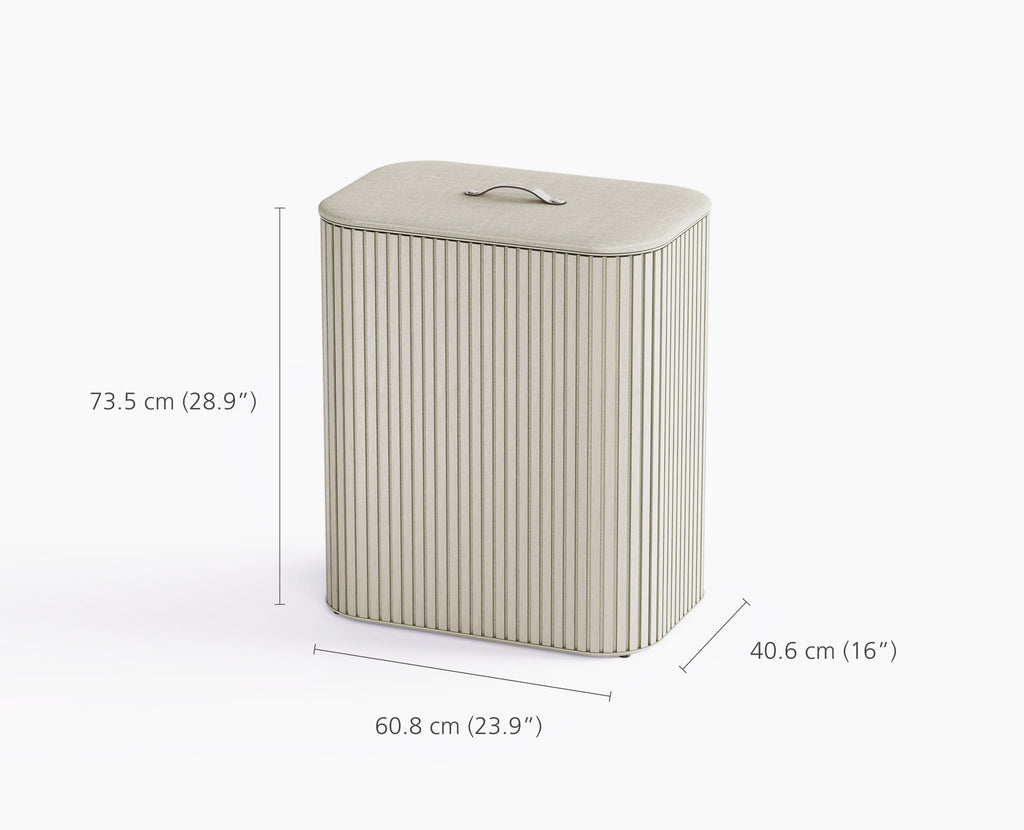 Tota Trio Luxe 90L Ecru Laundry Separation Basket