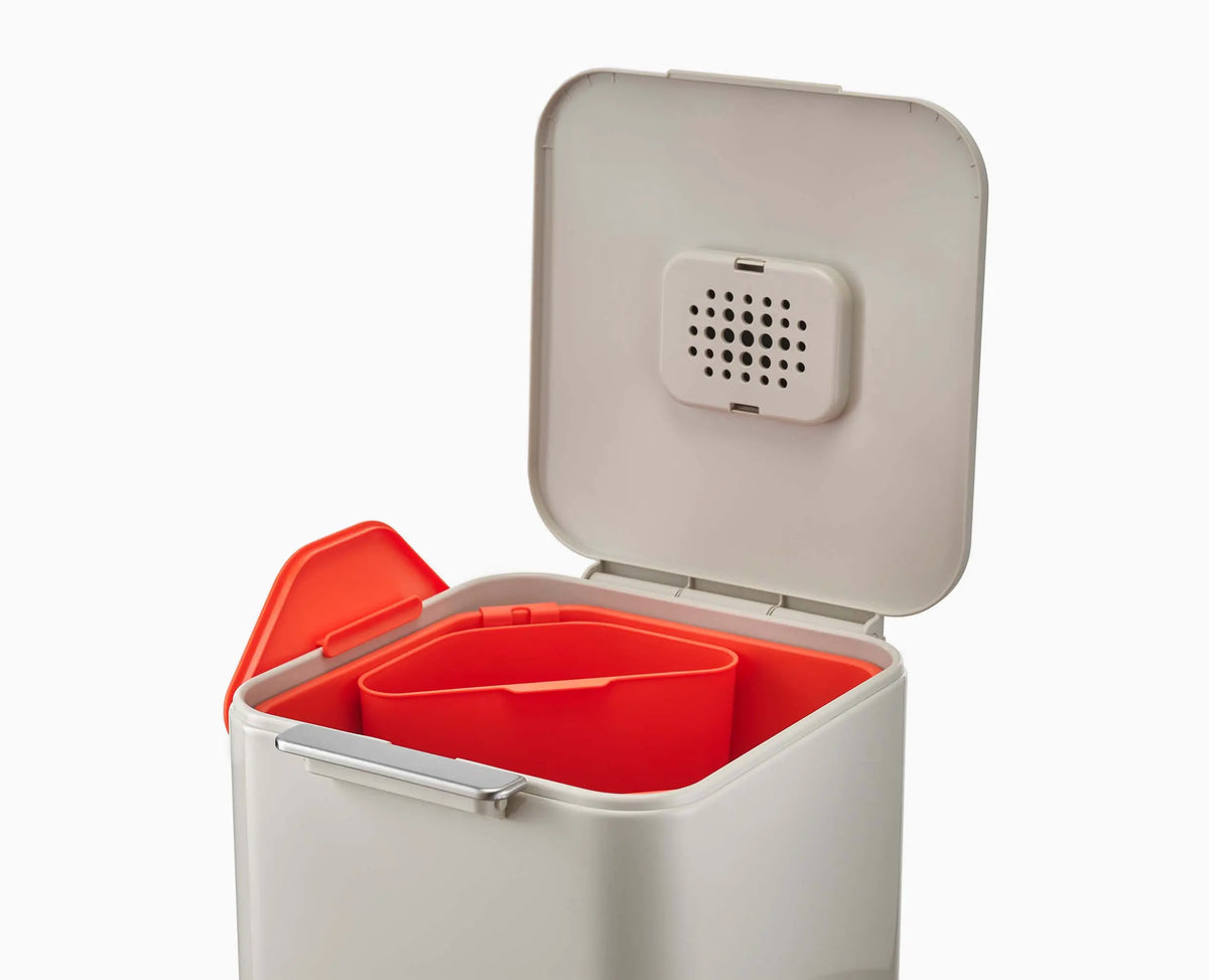 Totem Compact 40L Stone Waste & Recycling Trash Can