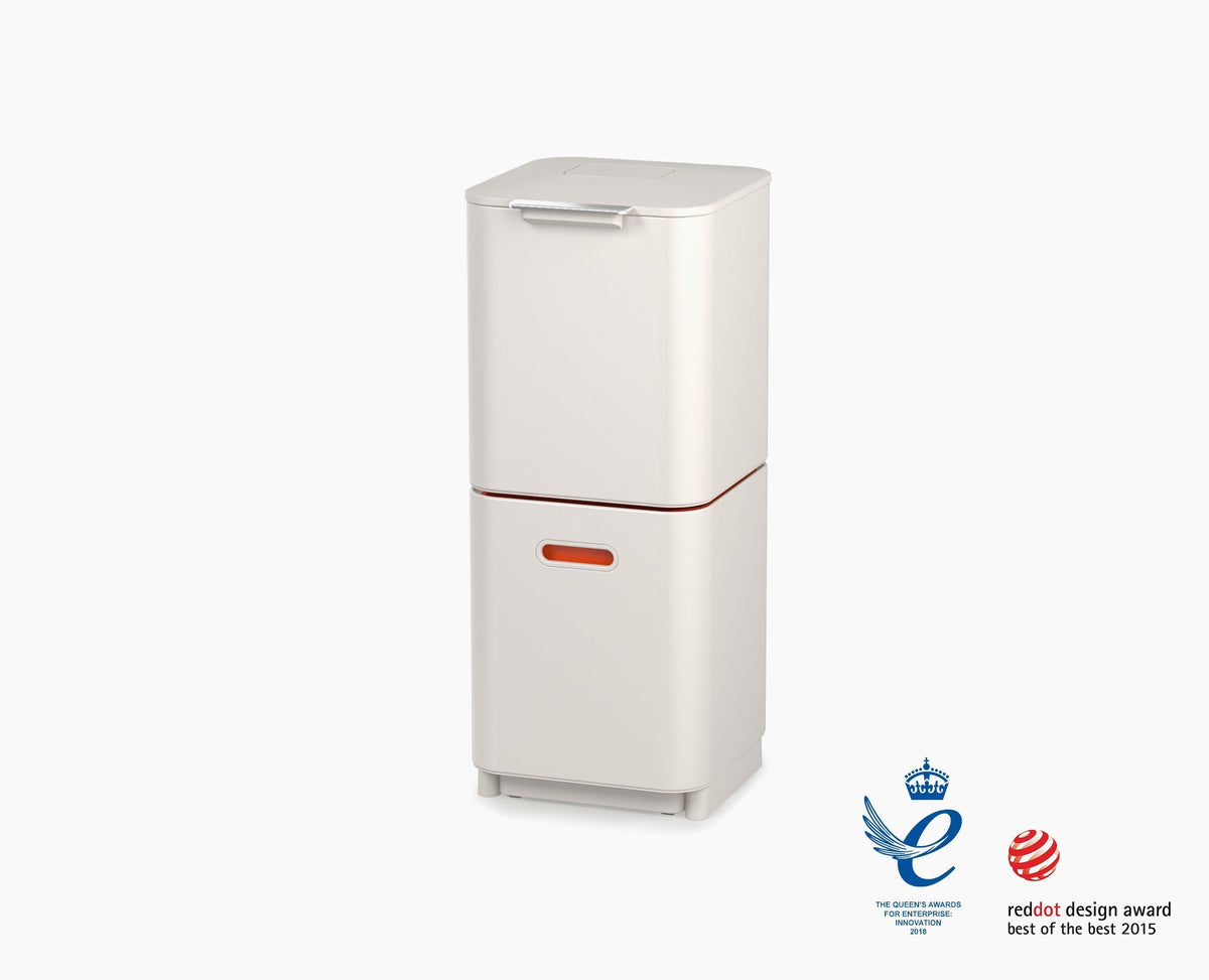 Totem Compact 40L Stone Waste & Recycling Trash Can